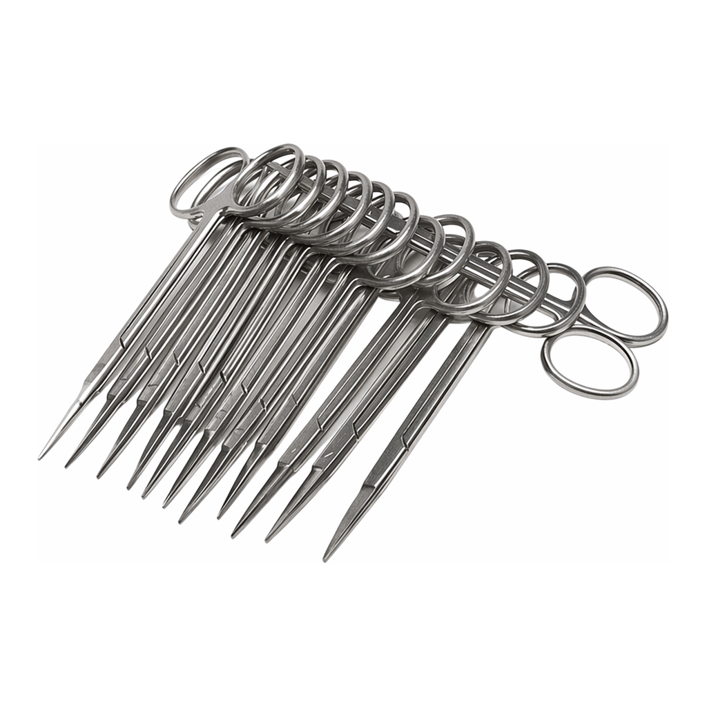 WPI 503708-12 / 아이리스 가위 (Iris Scissors), 11.5cm, Straight, 12-pack[1EA]