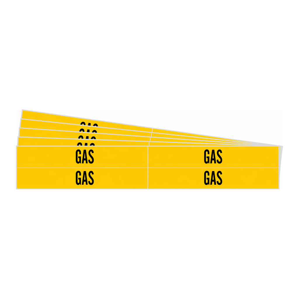Brady Self-Adhesive Pipe Marker: GAS