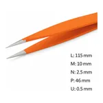 Non-Slip Grip Tweezer 고정밀 논 슬립 트위저, Rubis, RU-00 Grip-SA