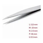Anti-Microbial Tweezer 고정밀 항균성 이온 코팅 트위저, Rubis, RU-00 Ion-SA
