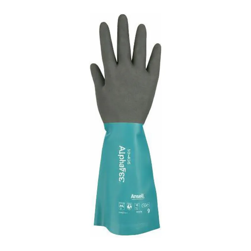 AS ONE Chemical Protective Glove (Nitrile) 380mm, 화학방호장갑 (니트릴) 380mm