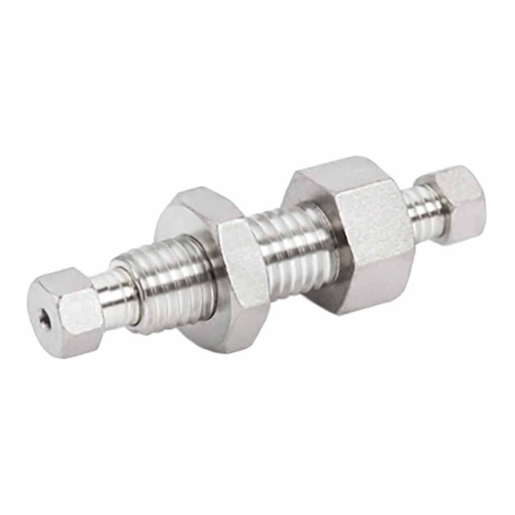 Agilent Bulkhead union, 1/16-1/16