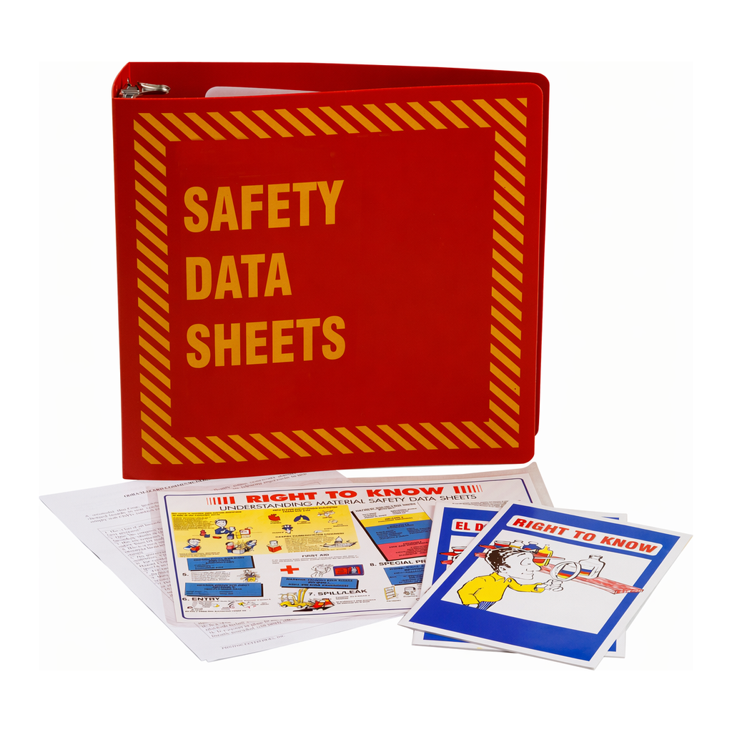 Brady 3 Inch Red MSDS Binder Package