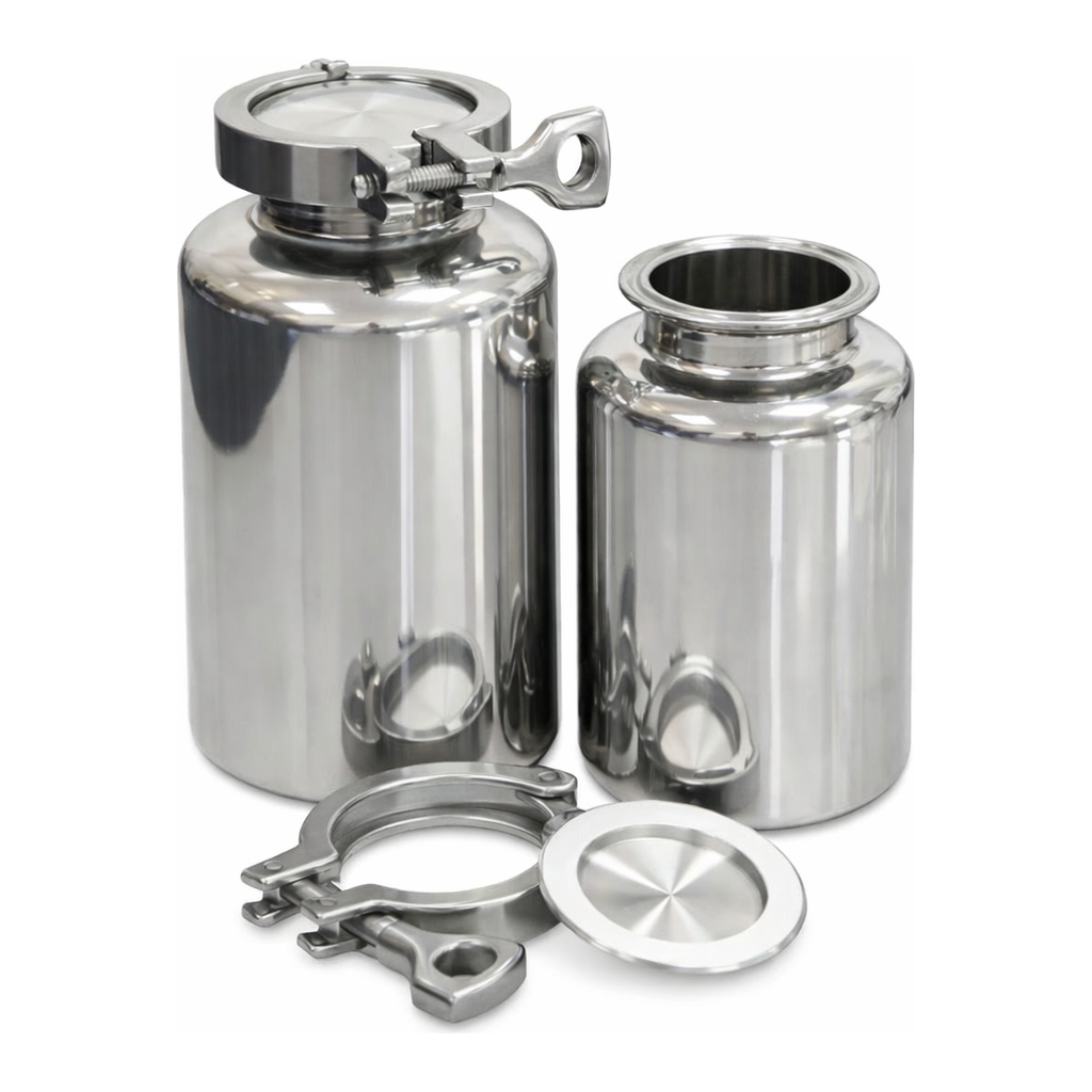 Sampling Systems 316L Stainless Clamp Top Bottle