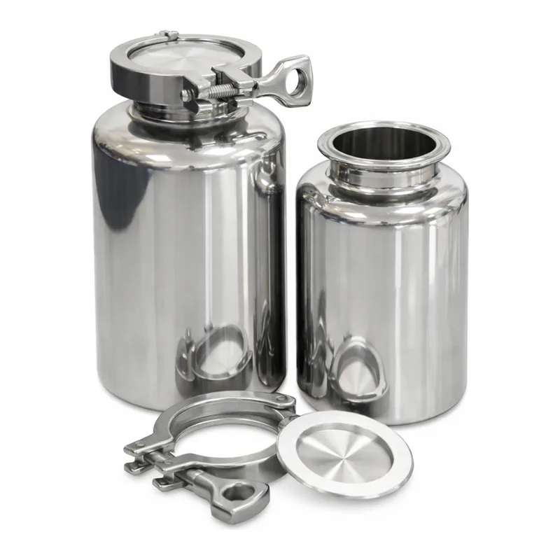 Sampling Systems 316L Stainless Clamp Top Bottle