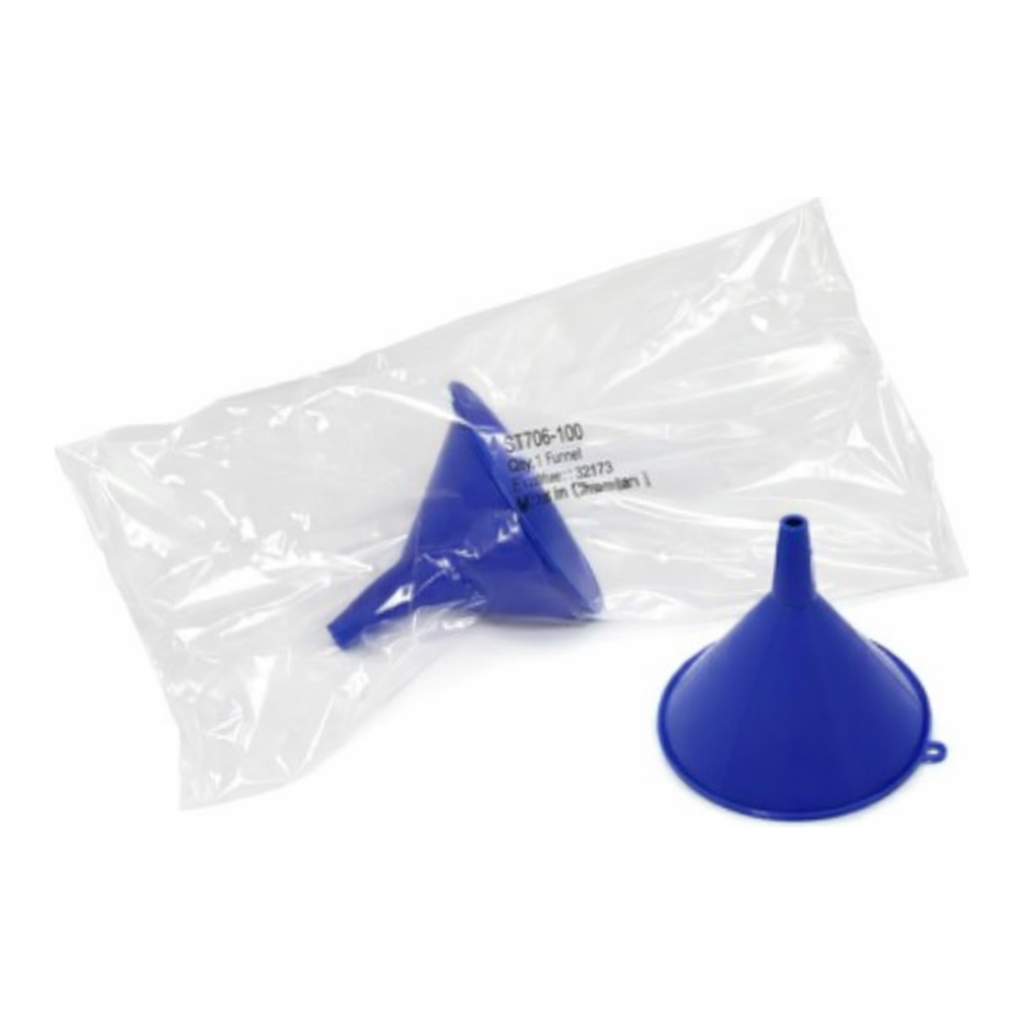 Sampling Systems Blue SteriWare Funnel. PP
