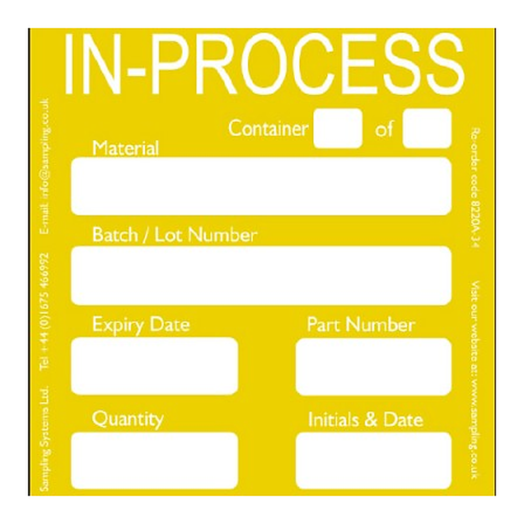 Sampling Systems In Process Quality Control Labels