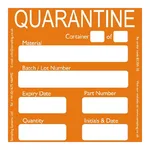 Sampling Systems Quarantine Quality Control Labels