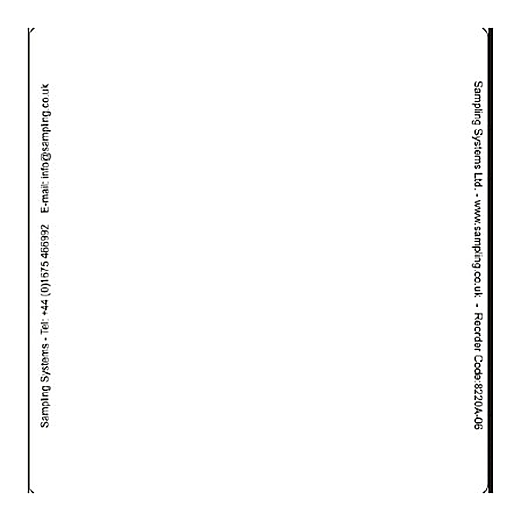 Sampling Systems White Quality Control Labels