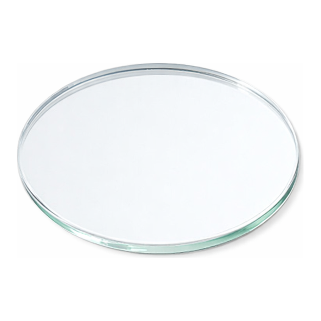 AS ONE Glass Circular Blue Plate(Soda Glass) Thickness 5.0mm, 원형 유리 청판(소다 유리) 두께 5.0mm