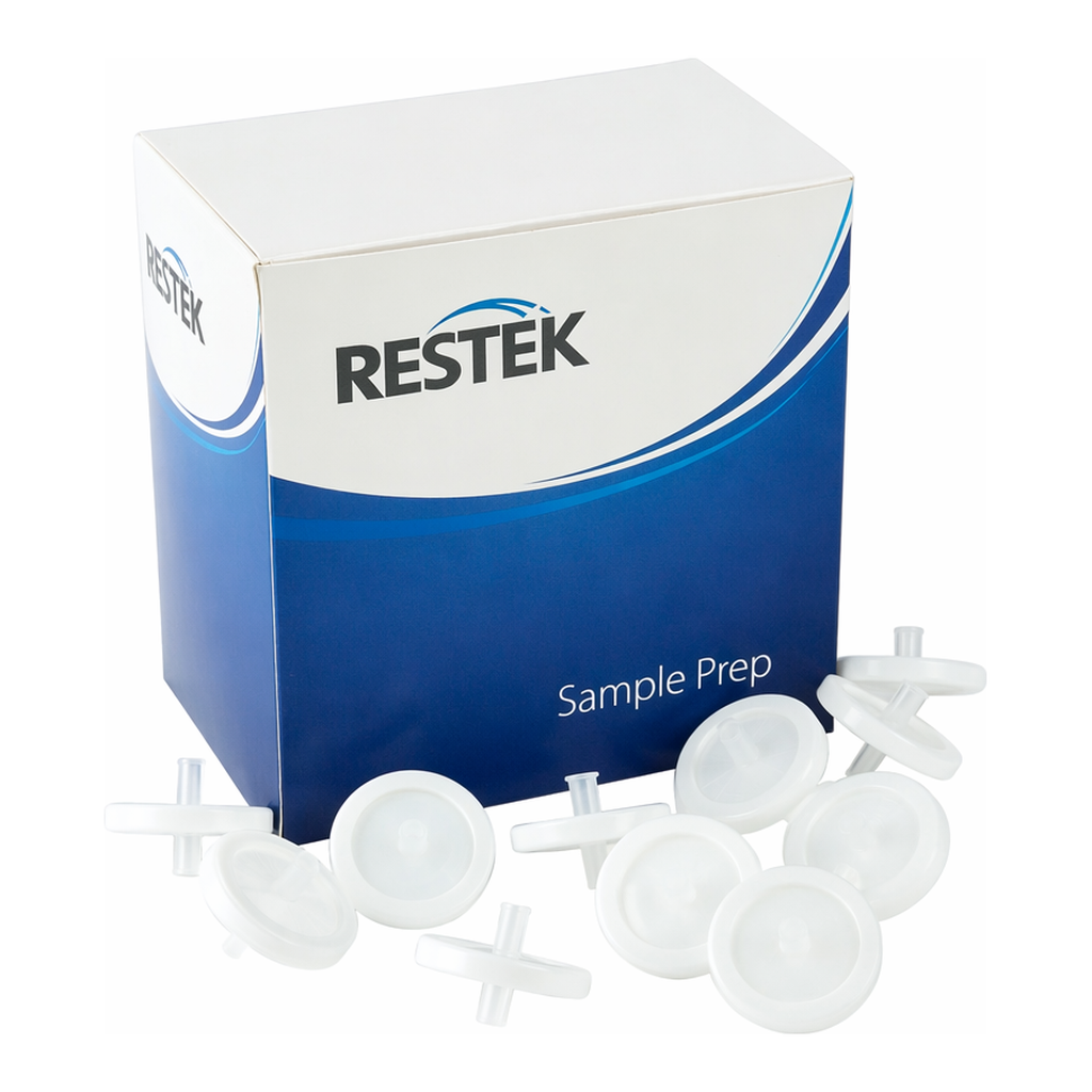 Restek Syringe Filter, 30mm, 0.45um PTFE White Luer Lock 100-pk