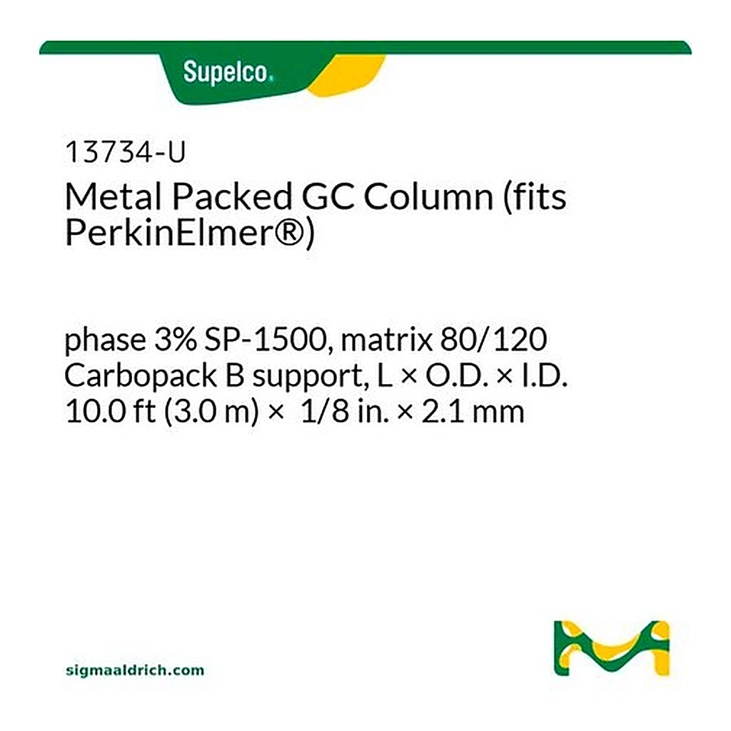 Merck SS 10' 1/8" 3%SP1500 80/120 CARBOPACK B&