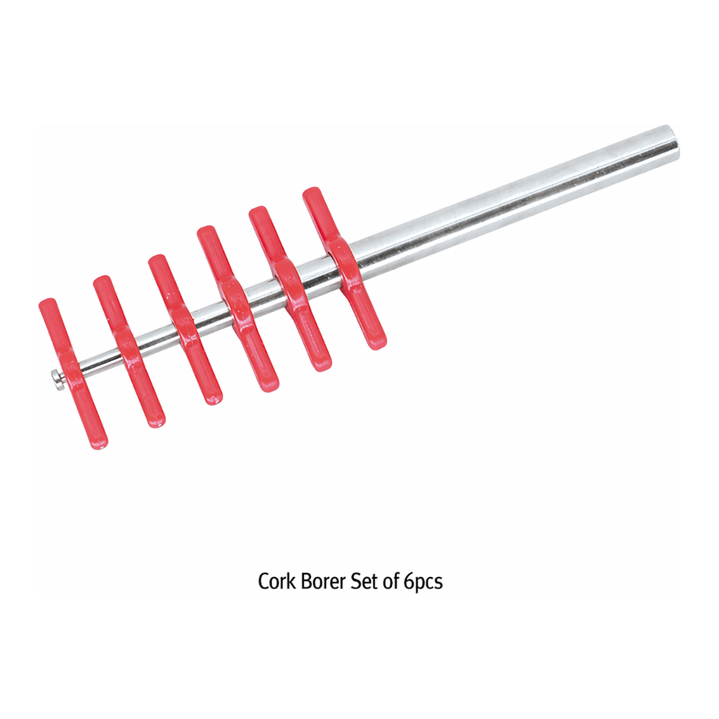 Daihan Science Cork Borer Set of 6pcs, with Plastic Handle, for Φ5~Φ11mm<br>Ideal for Cock- & R
