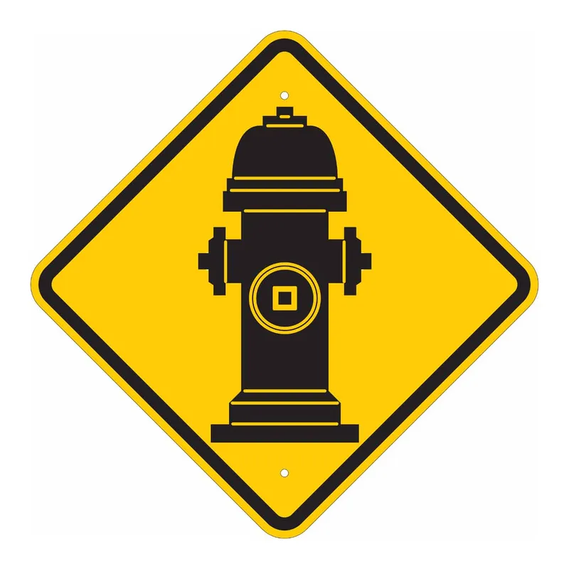 Brady Fire Hydrant Picto Sign