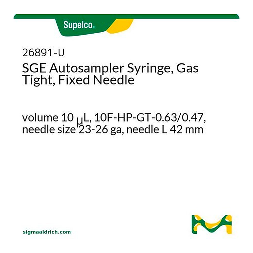 Merck SYRINGE SGE 6PK 10UL SK-10F-HP-GT-0.63/