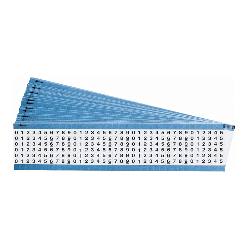 Brady Consecutive Numbers Repeated Vinyl Film Wire Markers