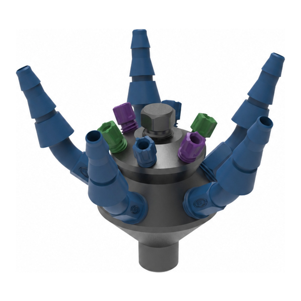 HPLC Manifold, NPT 1/8", PTFE el