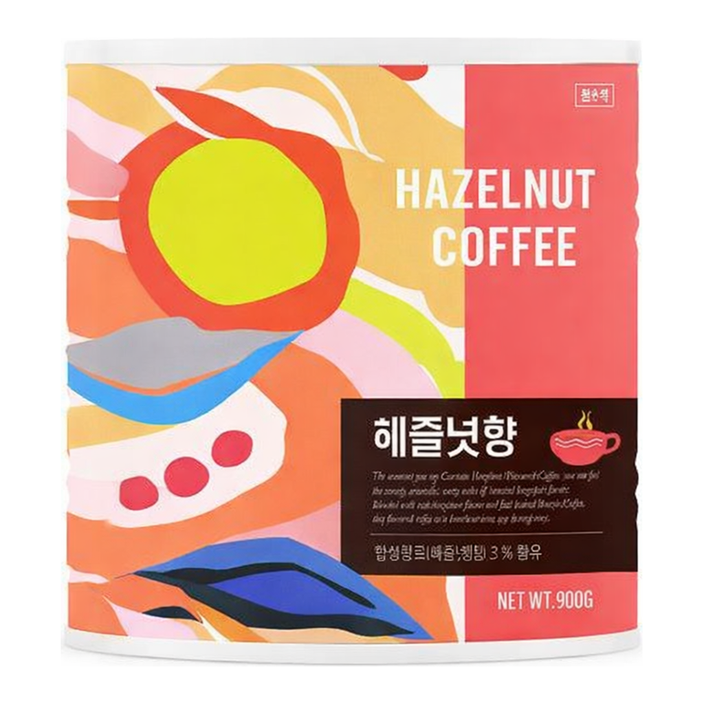 OFFICENEX 칸타타 원두분쇄헤즐넛(캔/900g)