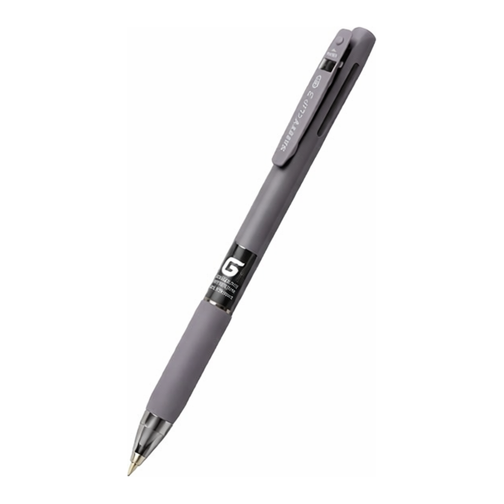 OFFICENEX 마이펜 세이프티클립 3색볼펜(0.38mm/앤티크퍼플/1EA)