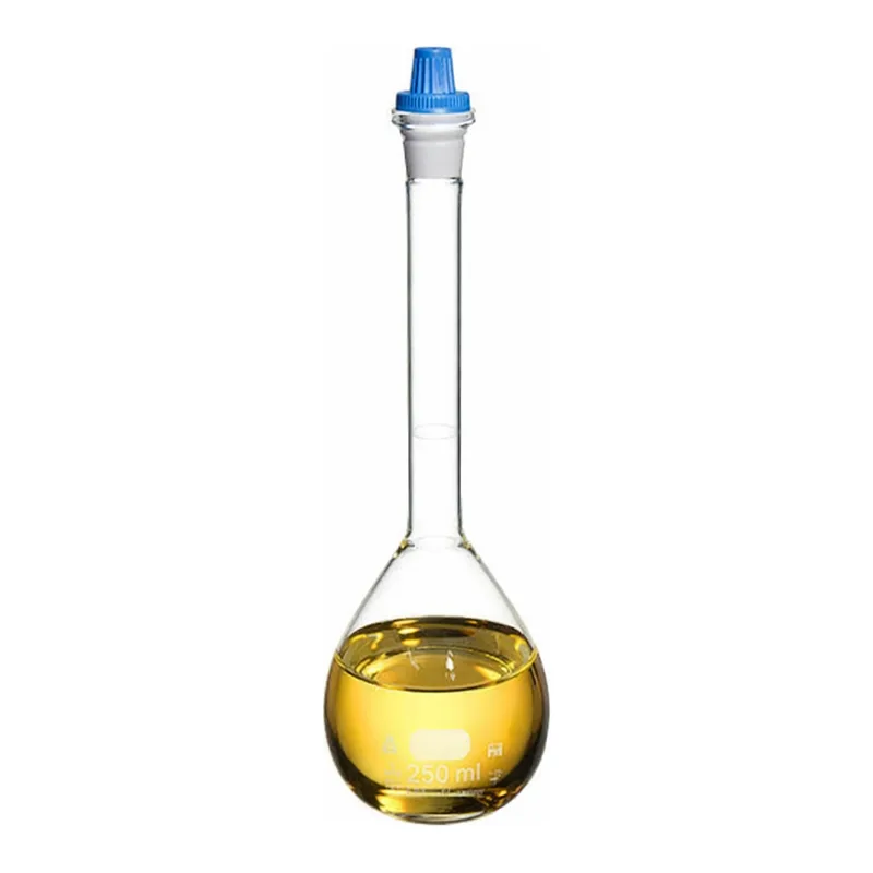 Thermo Fisher Scientific PYREX Class A Volumetric Flask with Polyethylene Standard Taper Stopper