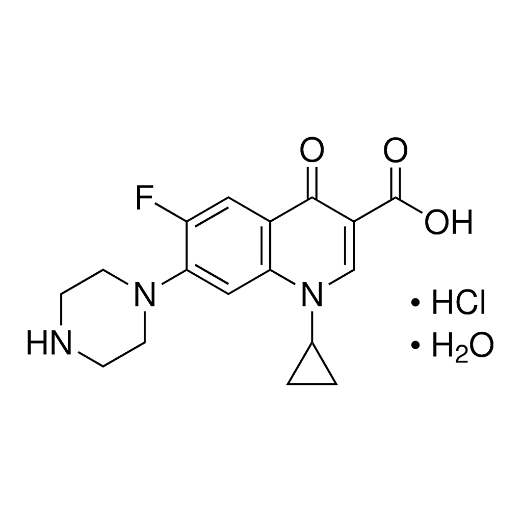 Merck Ciprofloxacin hydrochloride for peak identification