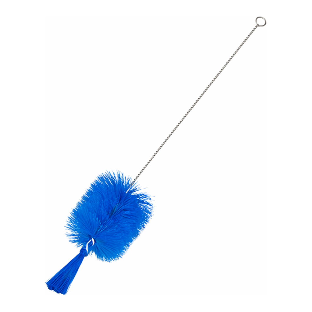 AS ONE Bottle Wash Brush (PBT Hair) Blue 290 x 50 x φ 50 mm