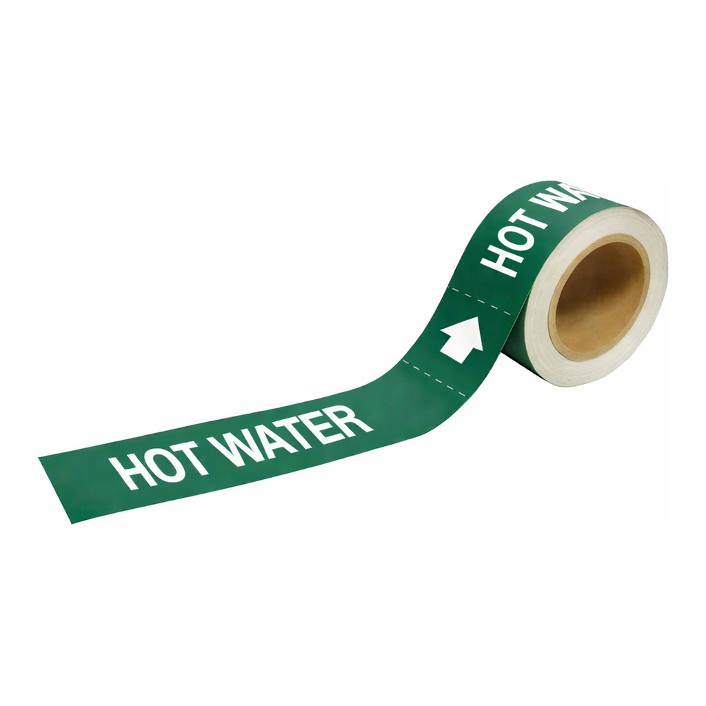 Brady HOT WATER Pipe Markers-To-Go