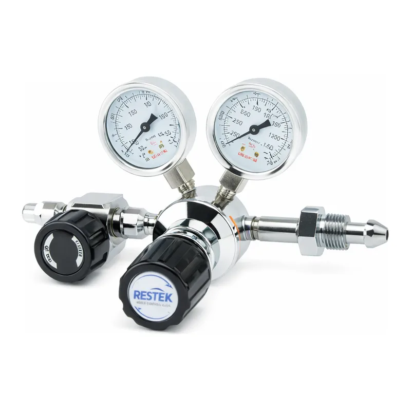Restek Regulator, Brass, Single Stage, Ultra High Purity Inert Gas, CGA 580