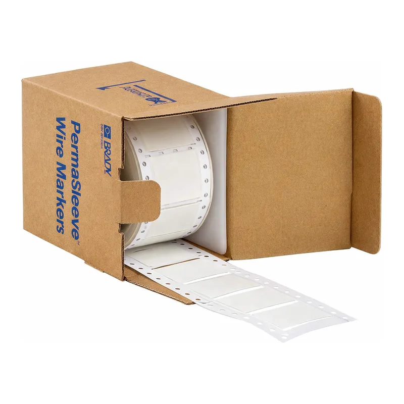 Brady PermaSleeve Fluid Resistant Heat Shrink Labels, 1-1/2" Dia, for 3" Core Printers