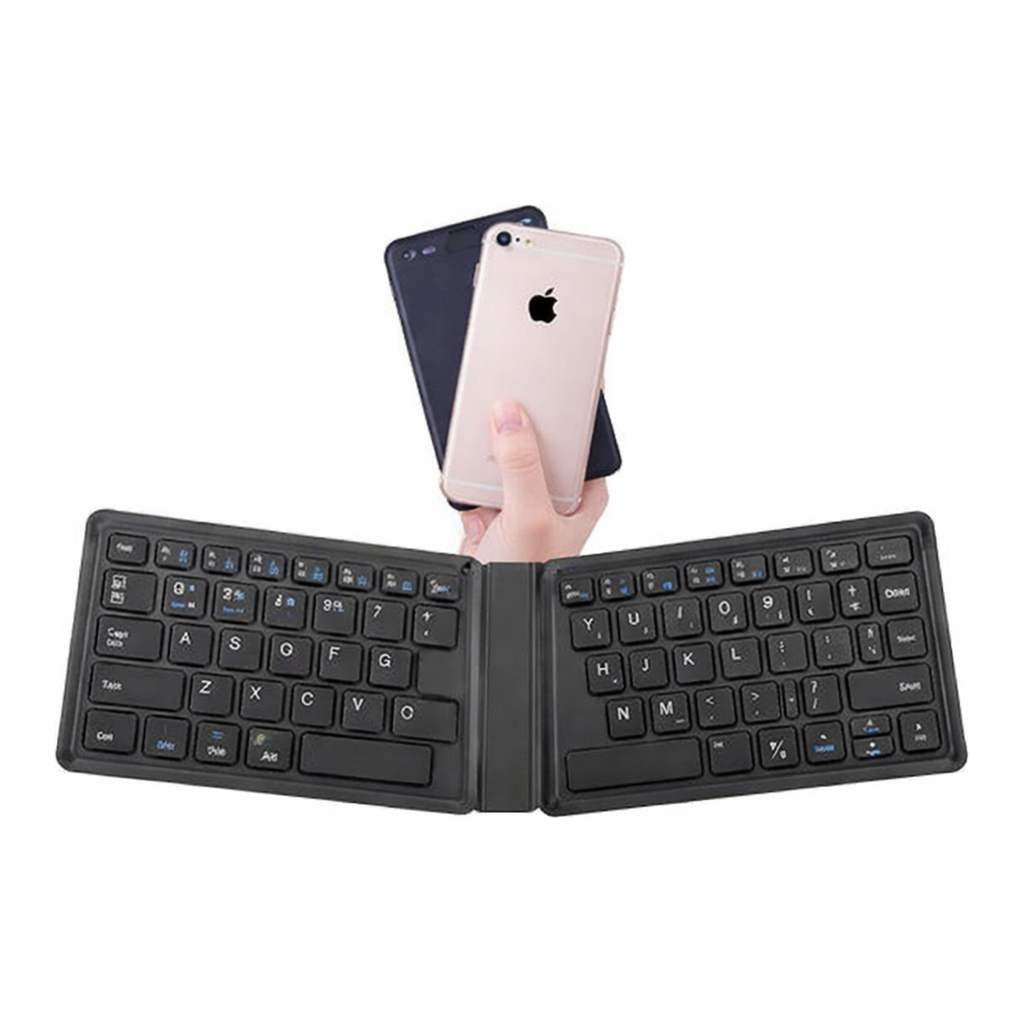 OFFICENEX [P]인체공학 접이식 블루투스 키보드 (JTK188/블랙/뉴플러스)