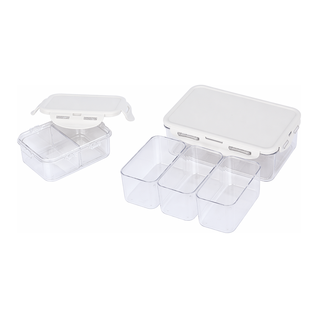 Daihan Science LOCK&LOCK PCT Sectional Container, Rectangular, 110℃, 350~1,000㎖Ideal for Micro