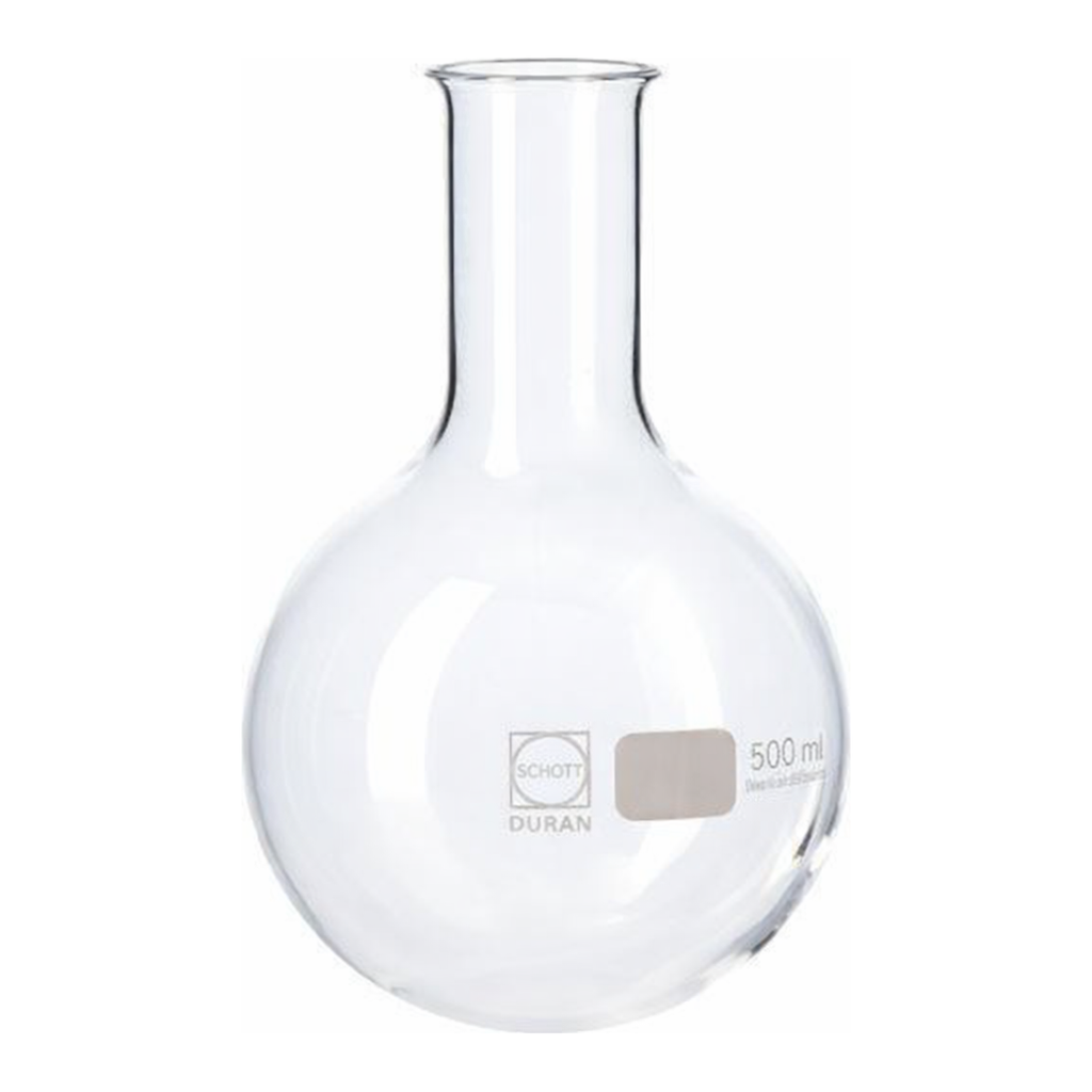 AS ONE Flask Glass Round Bottom, 둥근 플라스크(환저)