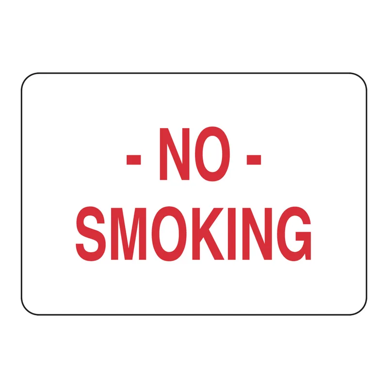 Brady No Smoking Sign