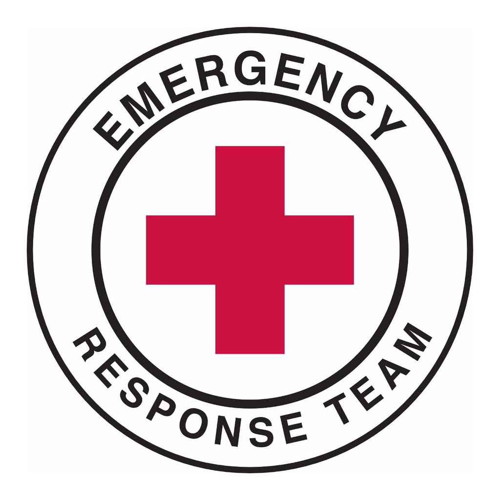 Brady EMERGENCY RESPONSE TEAM Hard Hat Labels