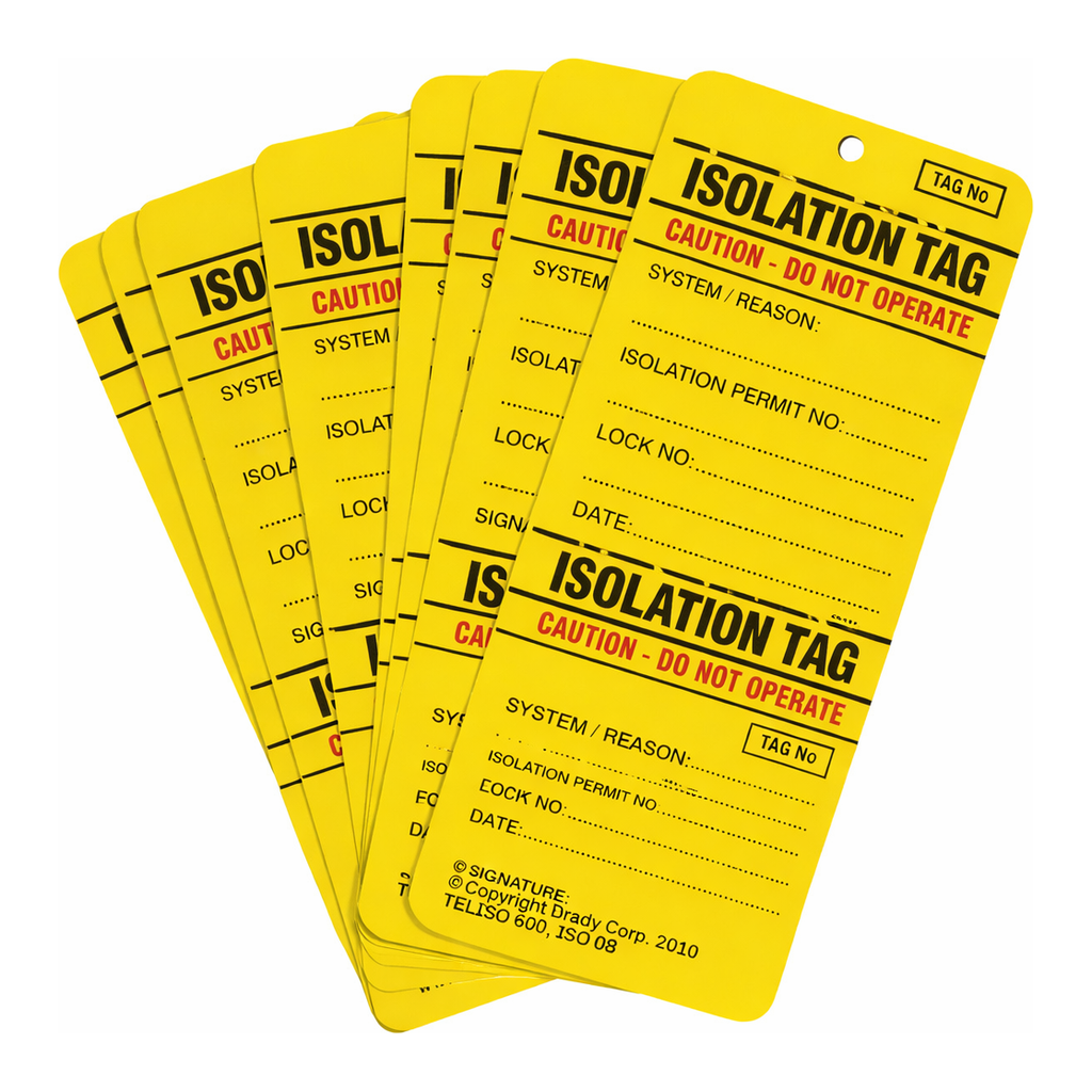 Brady CAUTION Do Not Operate Isolation Tag