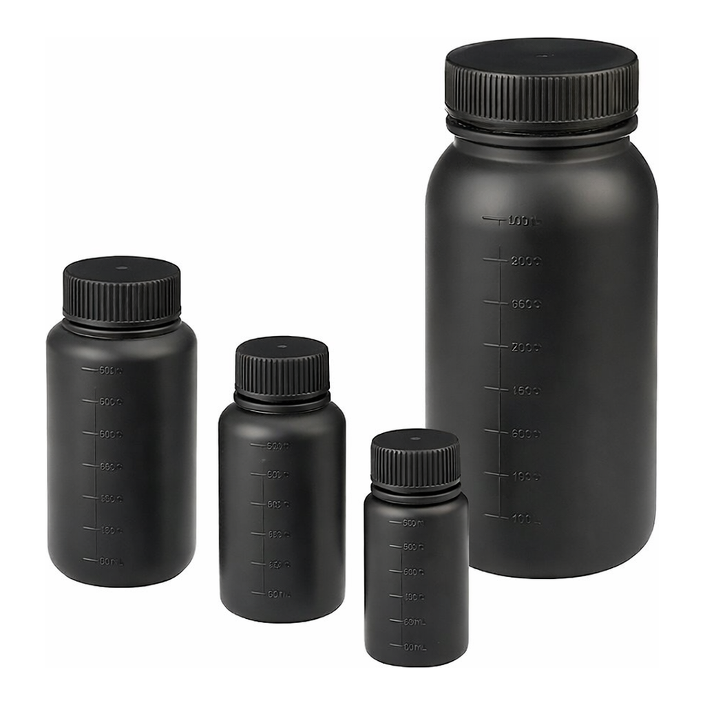 AS ONE J Bottle Round Type Wide-Mouth(Shading, Sterile), J 원형 광구병(차광, 멸균처리)