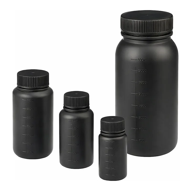 AS ONE J Bottle Round Type Wide-Mouth(Shading, Sterile), J 원형 광구병(차광, 멸균처리)