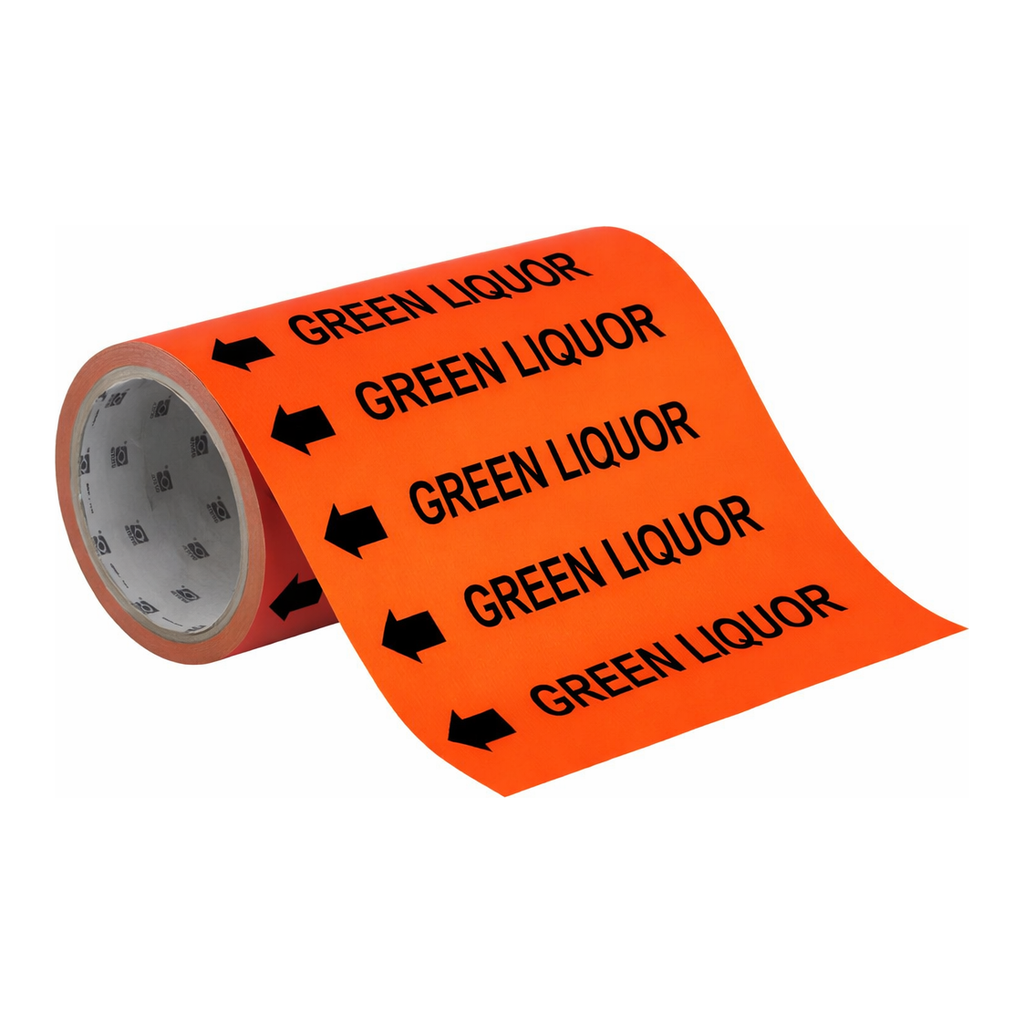 Brady GREEN LIQUOR Roll Form Pipe Marker