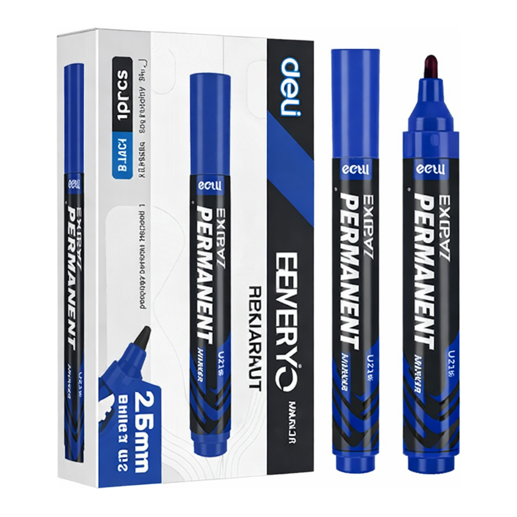 OFFICENEX DELI 에브리 유성매직 2.5mm (블루)