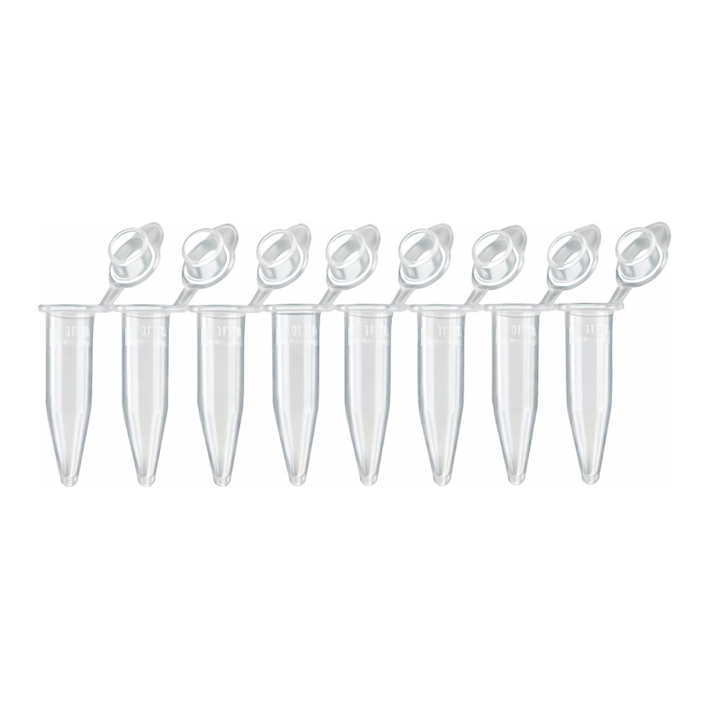 Daihan Science Wisd PP 0.2㎖ PCR 8-Strips Tube, Transparency, Ultra Thin Wall, -196℃+121℃With Do