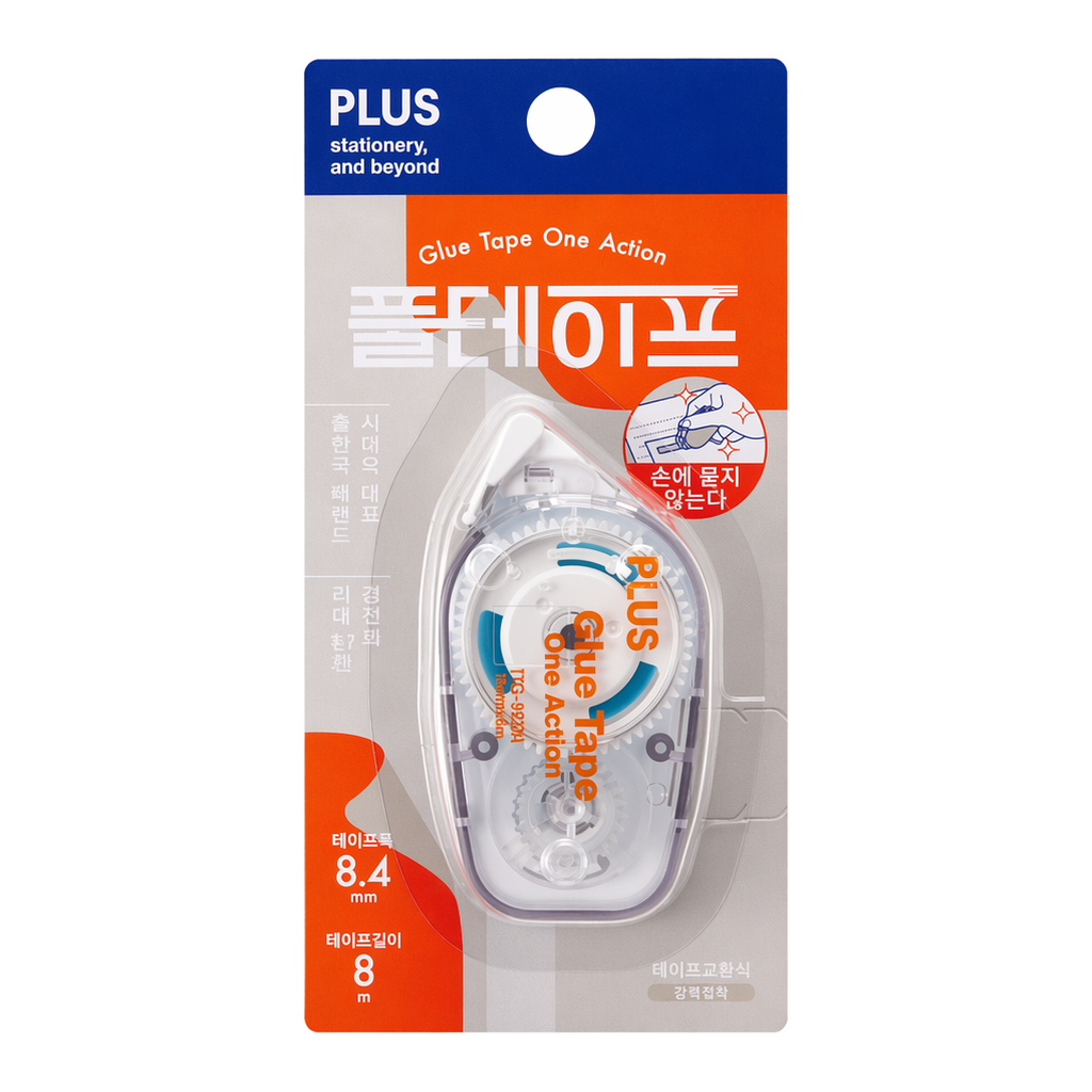 OFFICENEX [장기품절]
플러스 원액션 풀테이프 TG-1920-CL 투명 8.4mm*8m