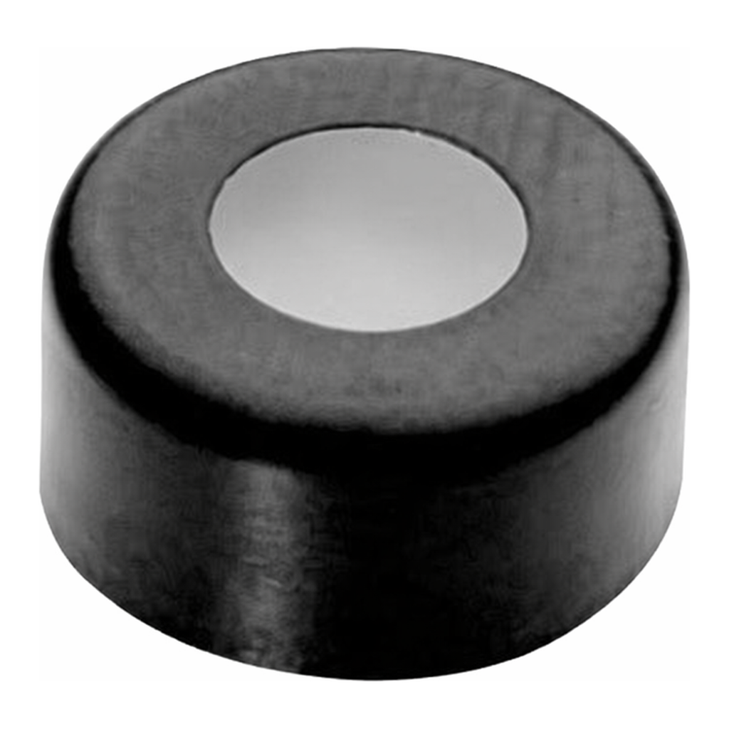 Waters Black, Aluminum Crimp Cap and PTFE/Silicone Septum, 100/pk
