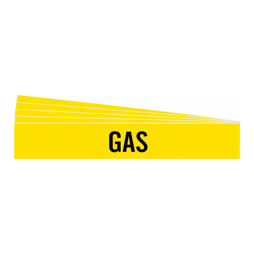 Brady Self-Adhesive Pipe Marker: GAS