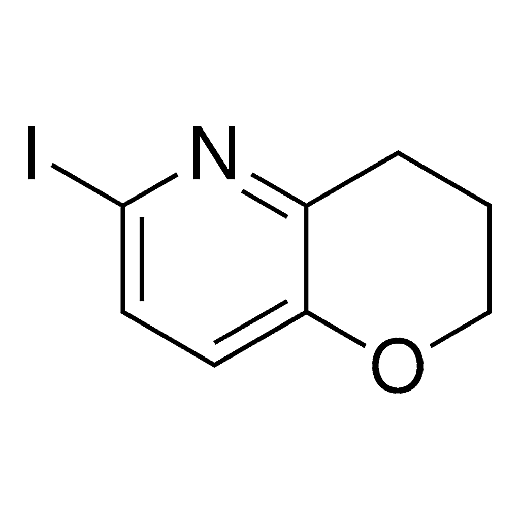 Merck 6-Iodo-3,4-dihydro-2H-pyrano[3,2-b]pyridine