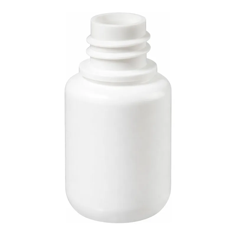Thermo Fisher Scientific Nalgene Boston Round Opaque White HDPE Bottles without Closure: Bulk Pack, 30mL