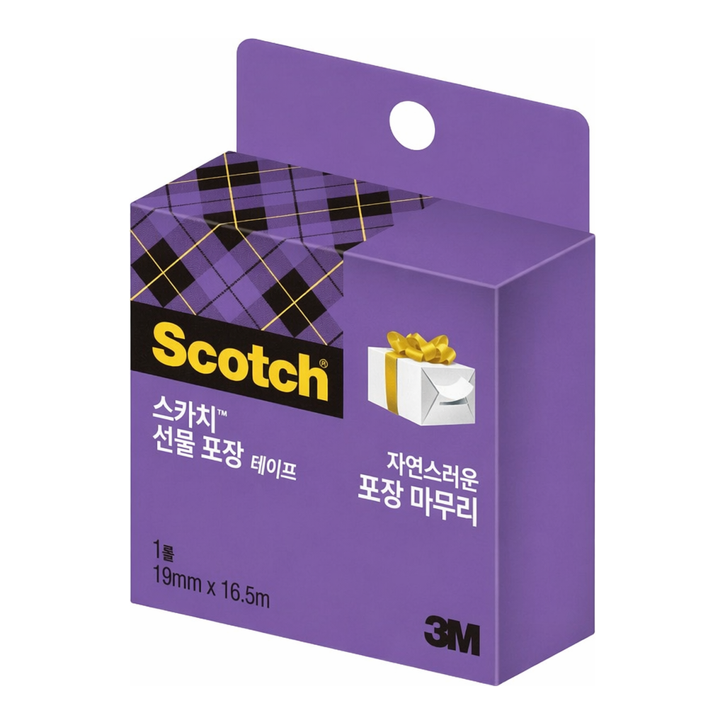 OFFICENEX 3M 스카치 선물 포장 테이프 리필 15R 19mmx16.5m