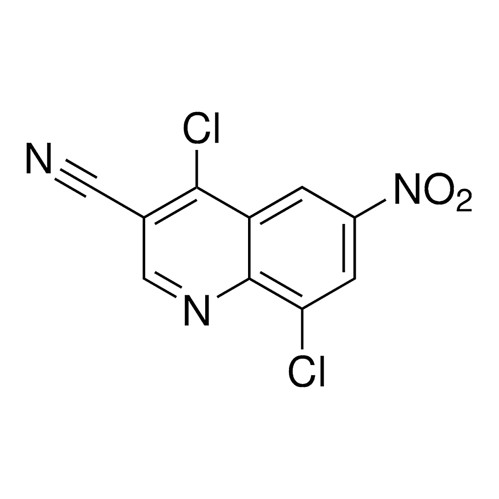 Merck 4,8-Dichloro-6-nitro-3-quinolinecarbonitrile