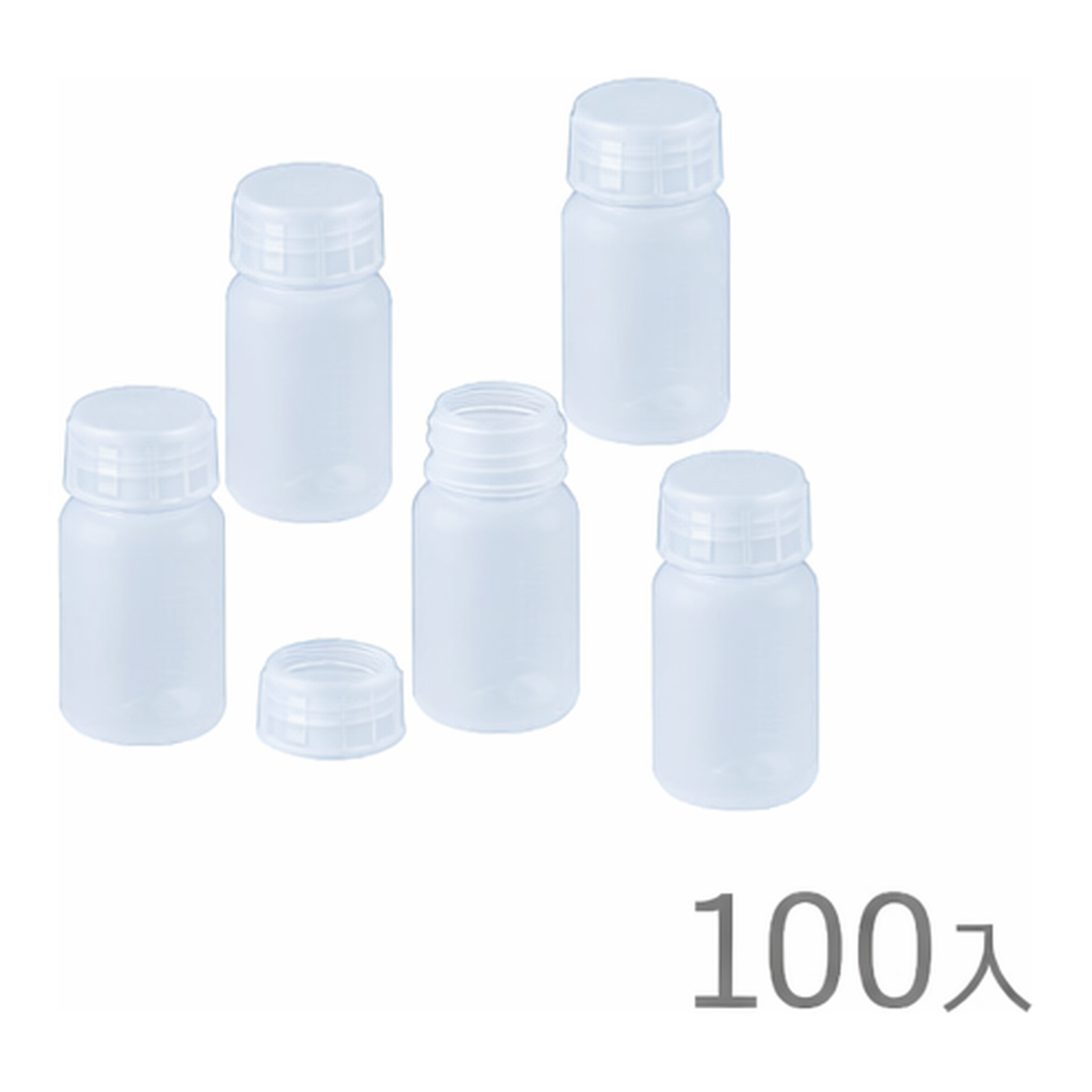 AS ONE Wide-Mouth Bottle 50mL 100 Pcs