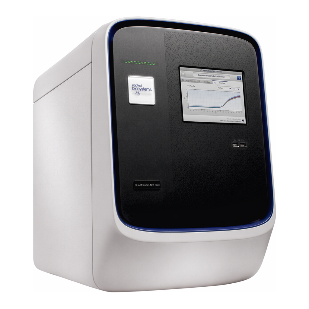 Thermo Fisher Scientific QuantStudio 12K Flex Real-Time PCR System, 96-well block, laptop