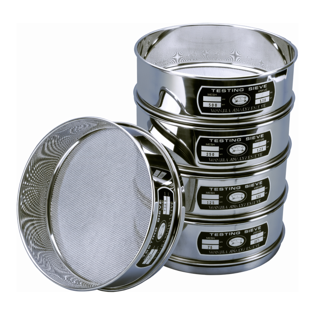 AS ONE Stainless Steel Test Sieve(Φ150×Depth 60㎜), 스테인리스 스틸 시험용 체(Φ150×깊이 60㎜)